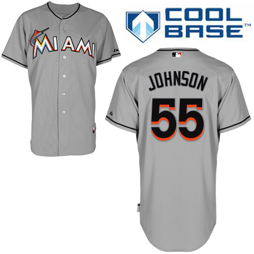 Fashion Trend Miami Marlins 2012 #55 Josh Johnson Grey Baseball MLB Jersey